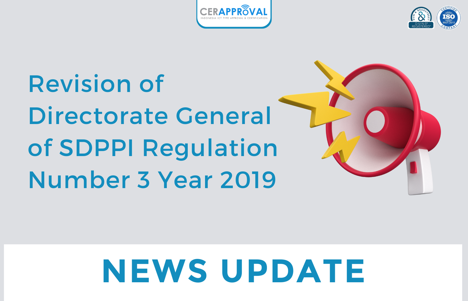 News Update : Revision of Directorate General of SDPPI Regulation Number 3 Year 2019