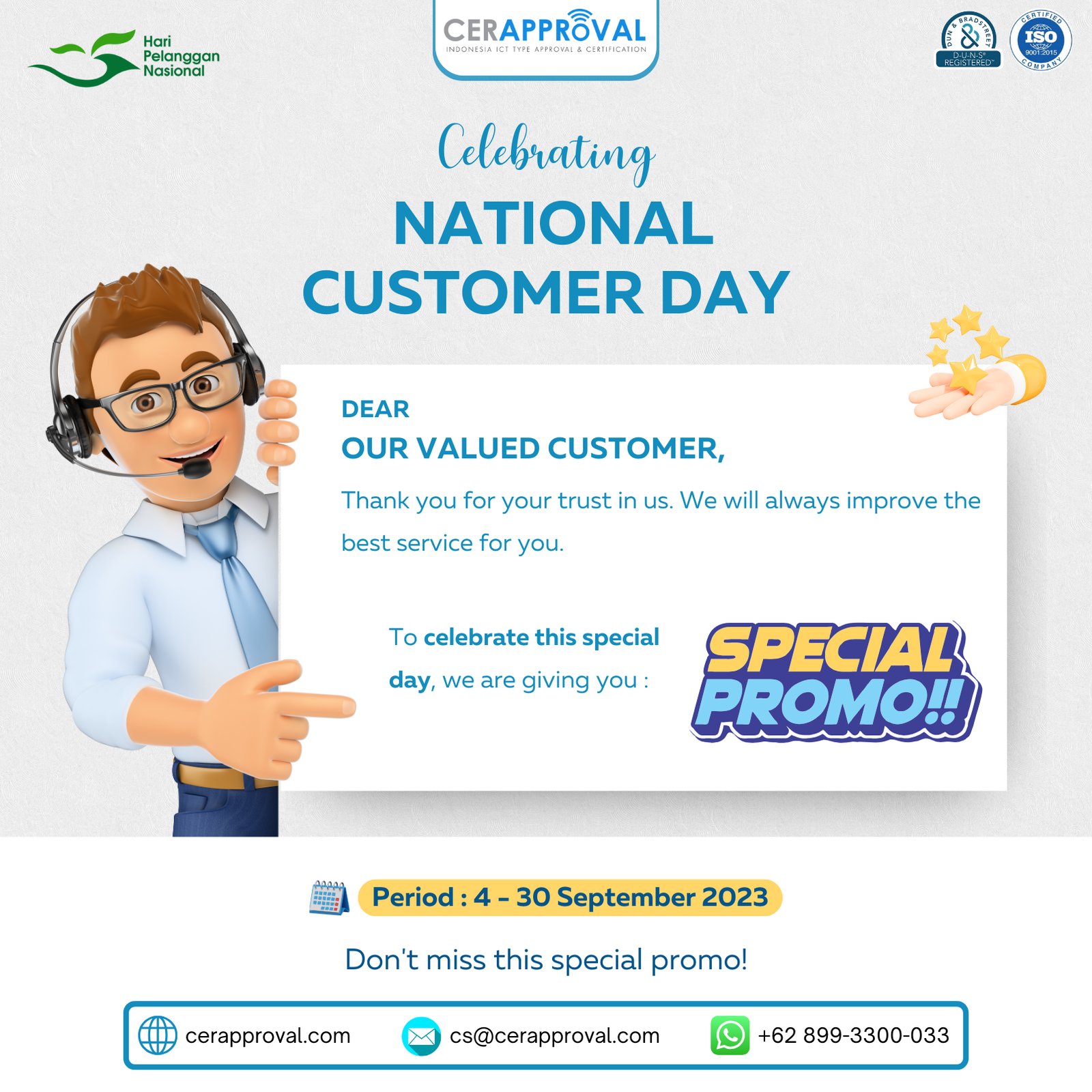 National Customer Day Promo, Don’t Miss It!