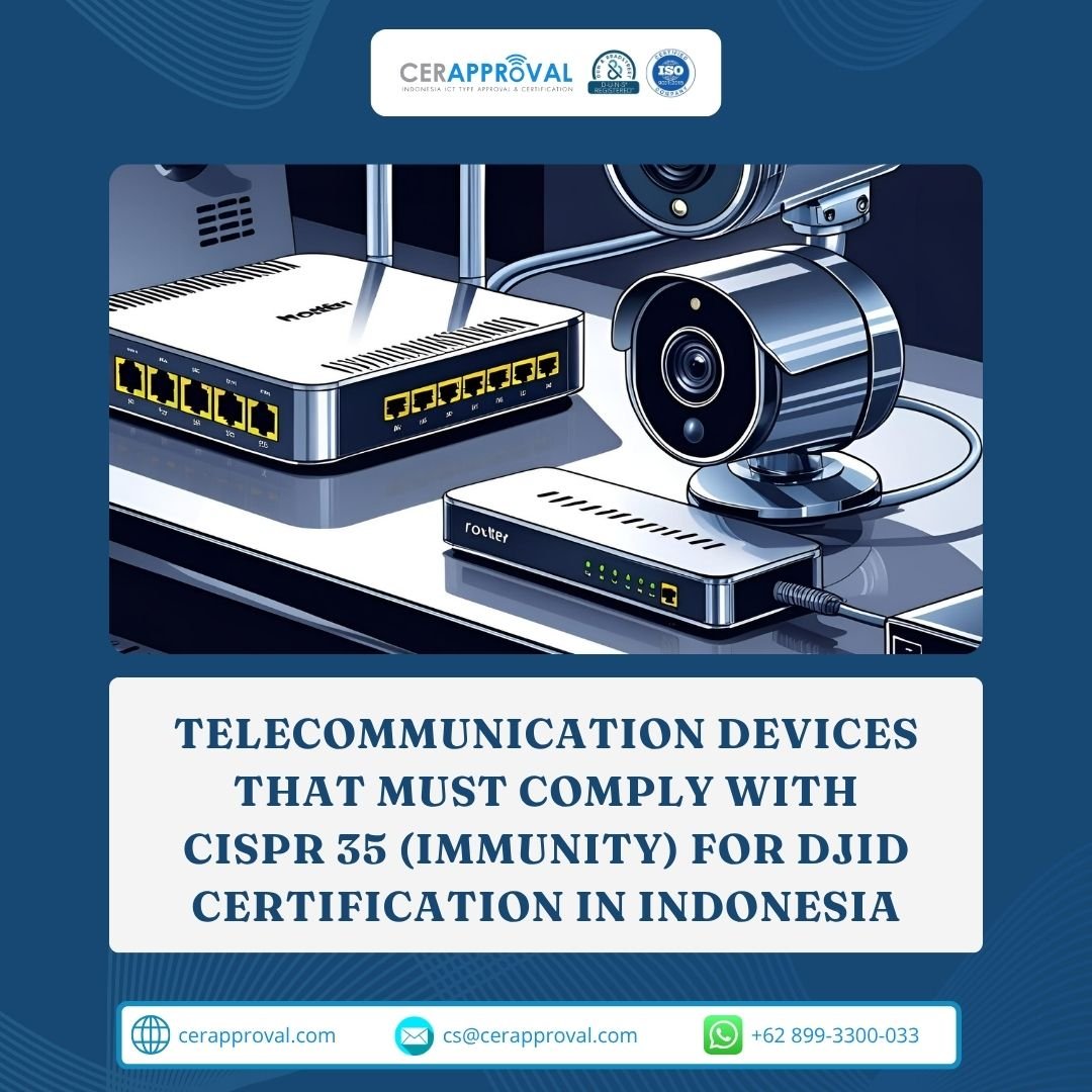 Telecommunication Devices That Must Comply with CISPR 35 (EMC Immunity) for DJID Certification in Indonesia