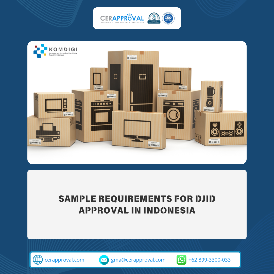 Sample Requirements for DJID Approval in Indonesia