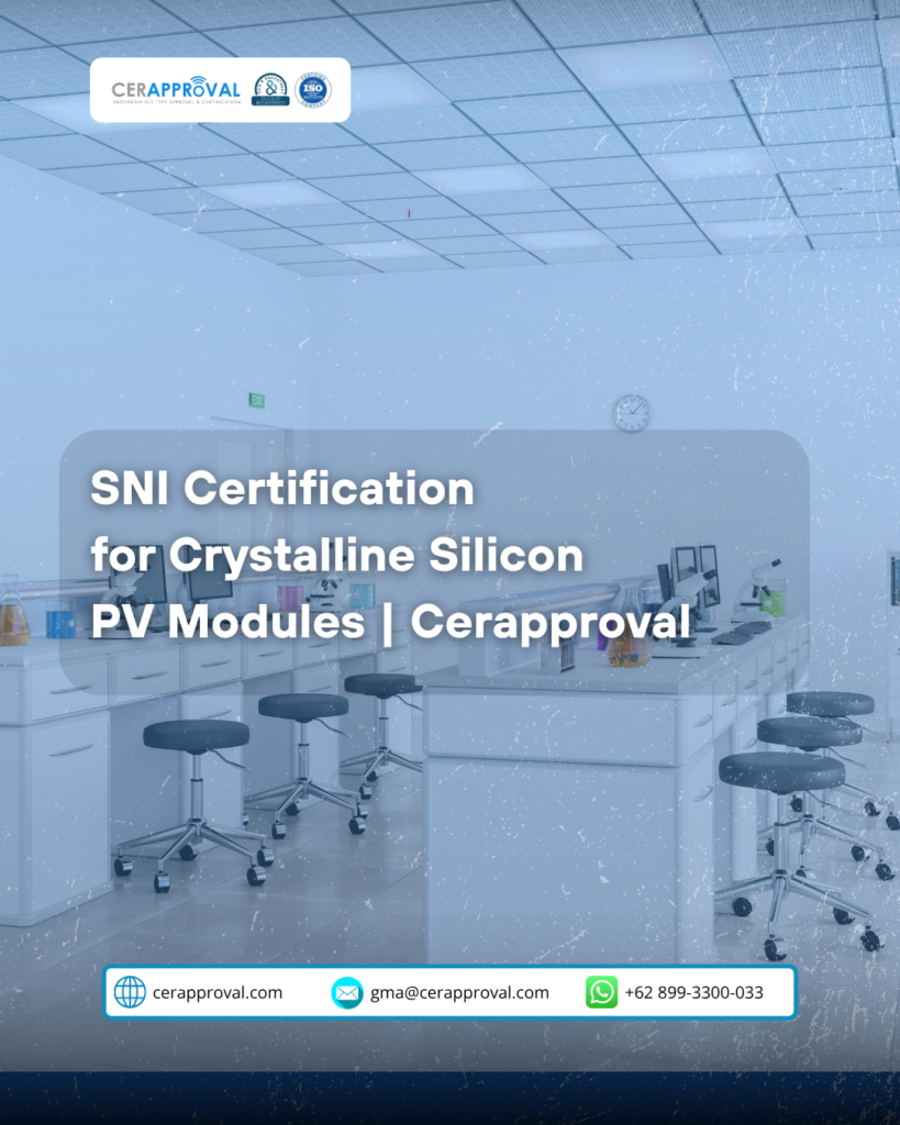 SNI Certification for Crystalline Silicon PV Modules | Cerapproval