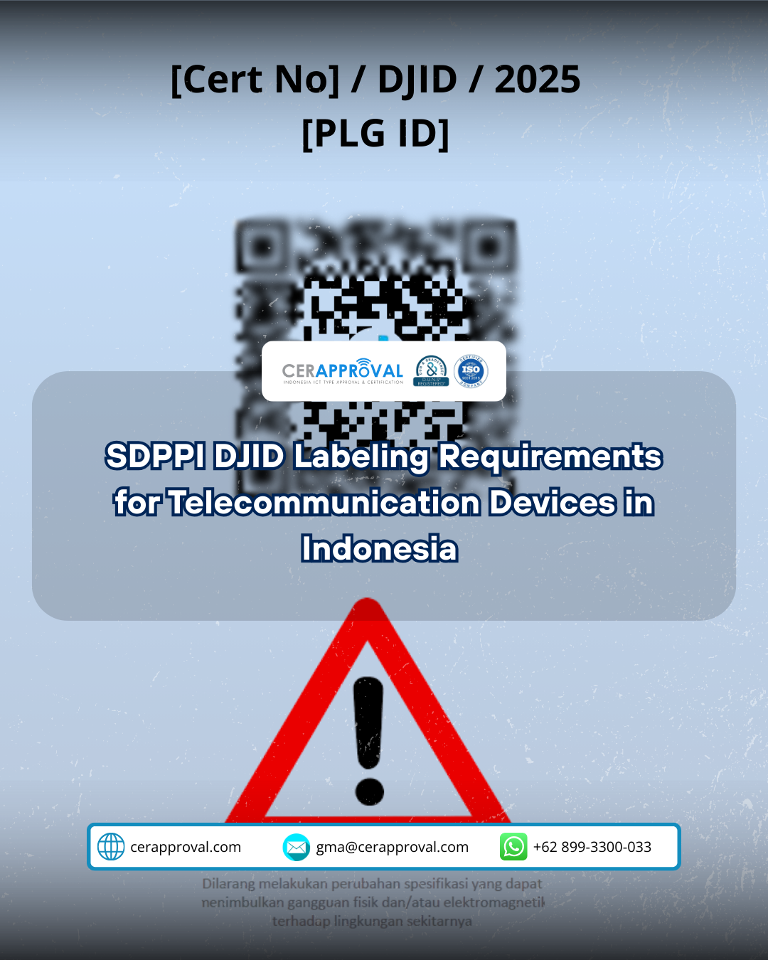 SDPPI DJID Labeling Requirements for Telecommunication Devices in Indonesia
