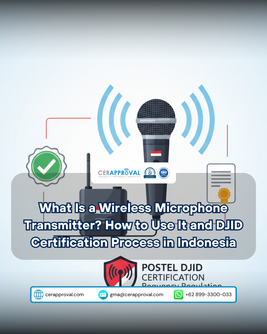 What Is a Wireless Microphone Transmitter? How to Use It and DJID Postel Certification Process in Indonesia